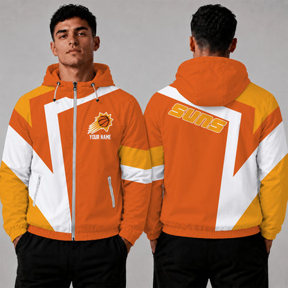 [HOT DEAL] NEW CUSTOMIZED NBA21 PSU PHOENIX SUNS WINDBREAKER JACKET