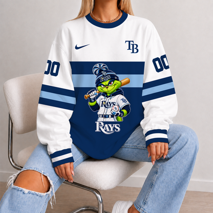 [FLASH SALE] NEW CUSTOMIZED MLB21 TBR TAMPA BAY RAYS UNISEX SWEATSHIRT