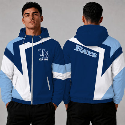 [FLASH SALE] NEW CUSTOMIZED MLB21 TBR TAMPA BAY RAYS WINDBREAKER JACKET