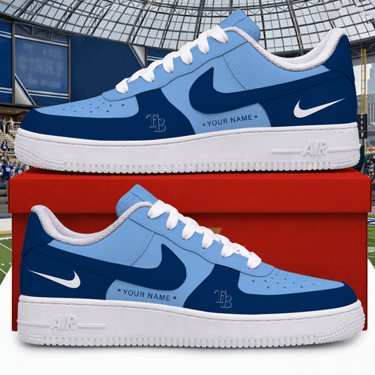 [FLASH SALE] NEW CUSTOMIZED MLB21 TBR TAMPA BAY RAYS AF1 SHOES