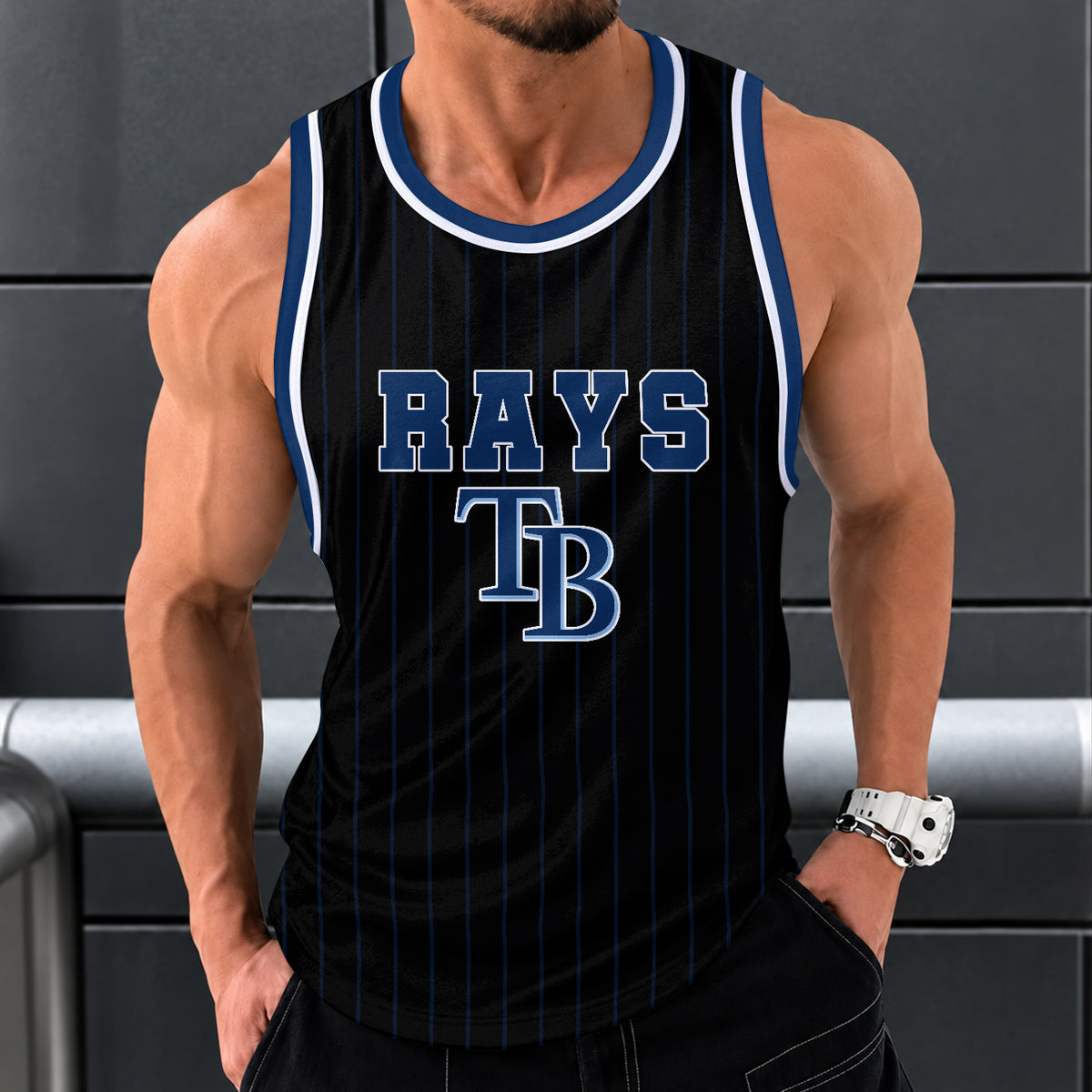 [FLASH SALE] NEW CUSTOMIZED MLB21 TBR TAMPA BAY RAYS UNISEX TANK TOP