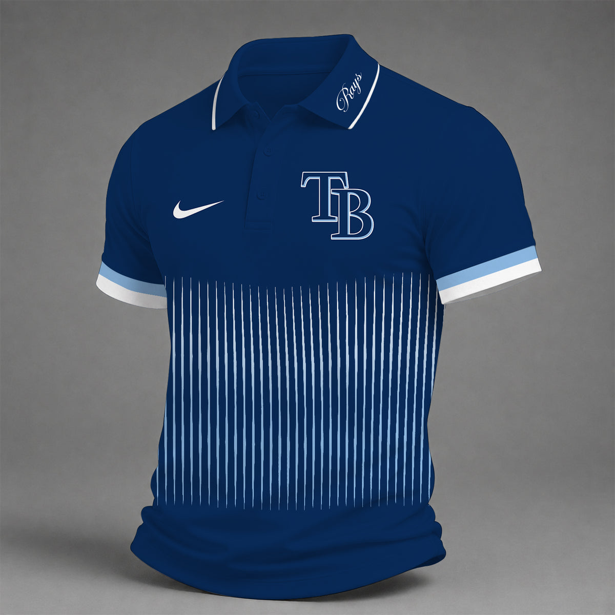[FLASH SALE] NEW CUSTOMIZED MLB21 TBR TAMPA BAY RAYS POLO SHIRT