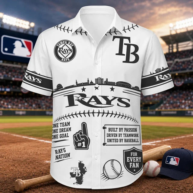 [FLASH SALE] NEW CUSTOMIZED MLB21 TBR TAMPA BAY RAYS UNISEX HAWAIIAN SHIRT