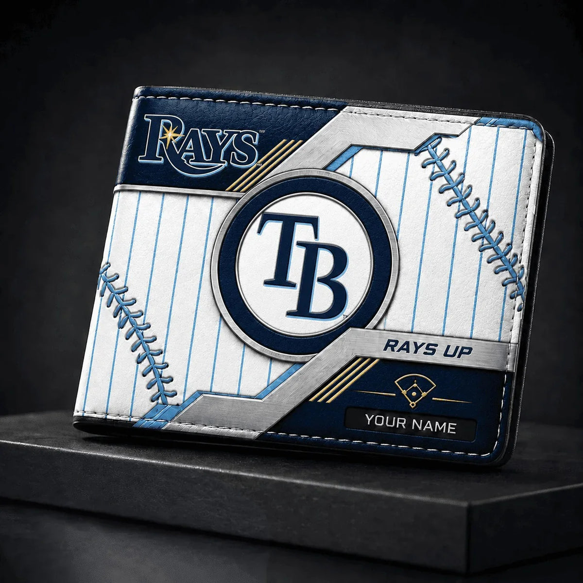 [FLASH SALE] NEW CUSTOMIZED MLB21 TBR TAMPA BAY RAYS LEATHER WALLET