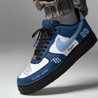 [FLASH SALE] NEW CUSTOMIZED MLB21 TBR TAMPA BAY RAYS AF1 SHOES