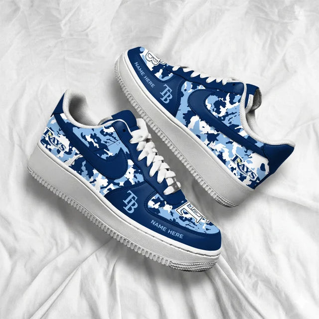 [FLASH SALE] NEW CUSTOMIZED MLB21 TBR TAMPA BAY RAYS AF1 SHOES