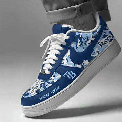 [FLASH SALE] NEW CUSTOMIZED MLB21 TBR TAMPA BAY RAYS AF1 SHOES
