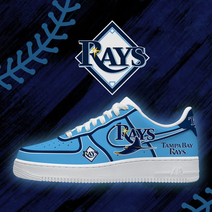 [FLASH SALE] NEW CUSTOMIZED MLB21 TBR TAMPA BAY RAYS AF1 SHOES