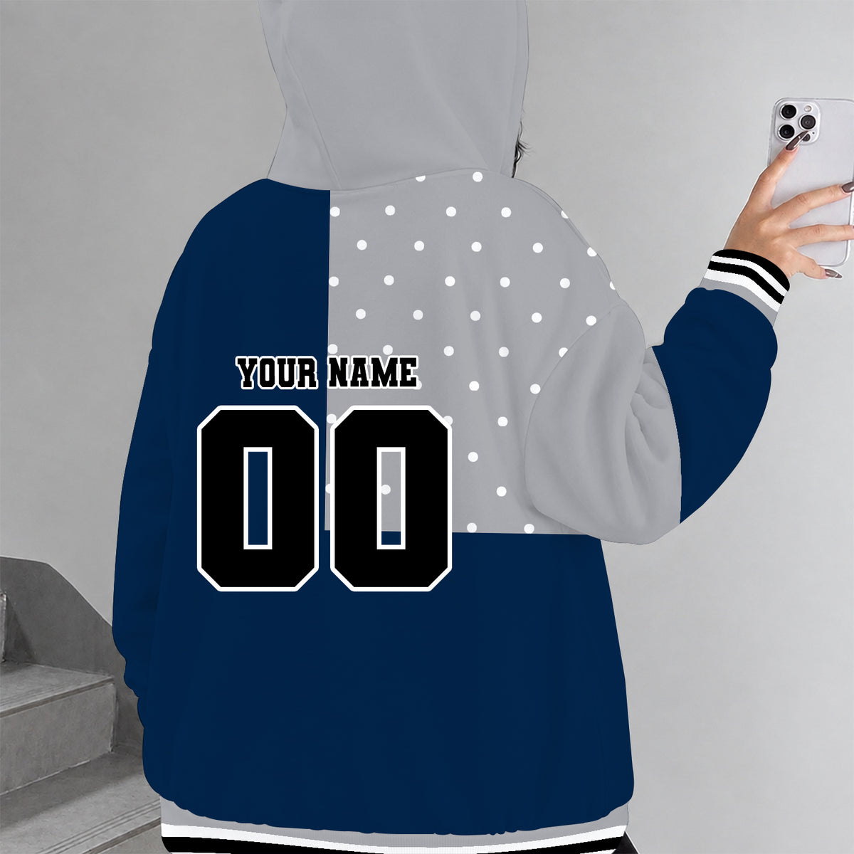 [FAN FAVORITE] NEW CUSTOMIZED NCAA MAM21 UCH UCONN HUSKIES STRAPPY ZIP HOODIE