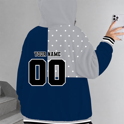 [FAN FAVORITE] NEW CUSTOMIZED NCAA MAM21 UCH UCONN HUSKIES STRAPPY ZIP HOODIE