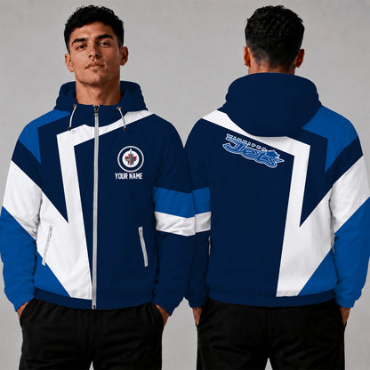 [SUPER SALE] NEW CUSTOMIZED NHL21 WPJ WINNIPEG JETS WINDBREAKER JACKET