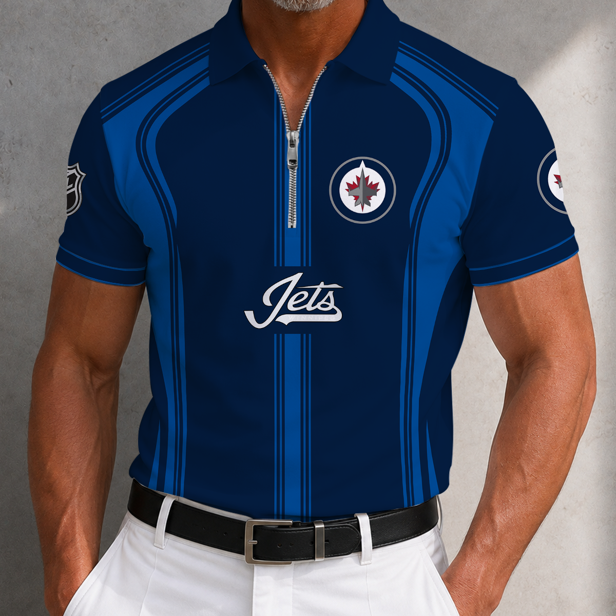 [SUPER SALE] NEW CUSTOMIZED NHL21 WPJ WINNIPEG JETS POLO SHIRT