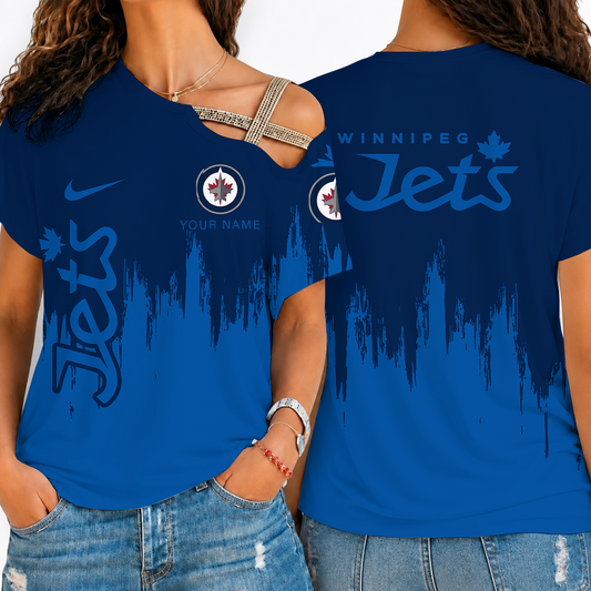 [SUPER SALE] NEW CUSTOMIZED NHL21 WPJ WINNIPEG JETS SHOULDER SHIRT
