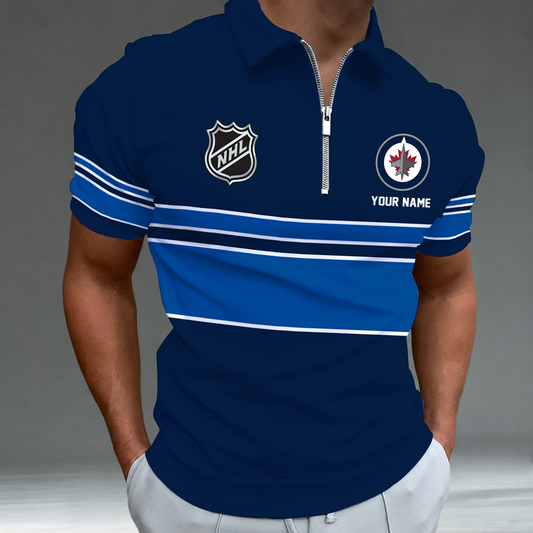 [SUPER SALE] NEW CUSTOMIZED NHL21 WPJ WINNIPEG JETS POLO SHIRT