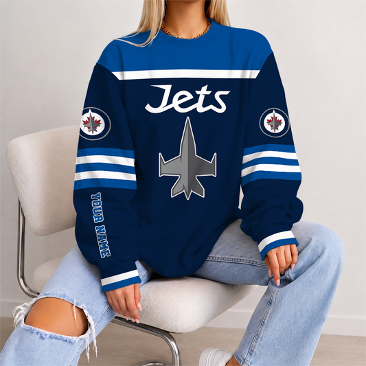 [SUPER SALE] NEW CUSTOMIZED NHL21 WPJ WINNIPEG JETS UNISEX SWEATSHIRT
