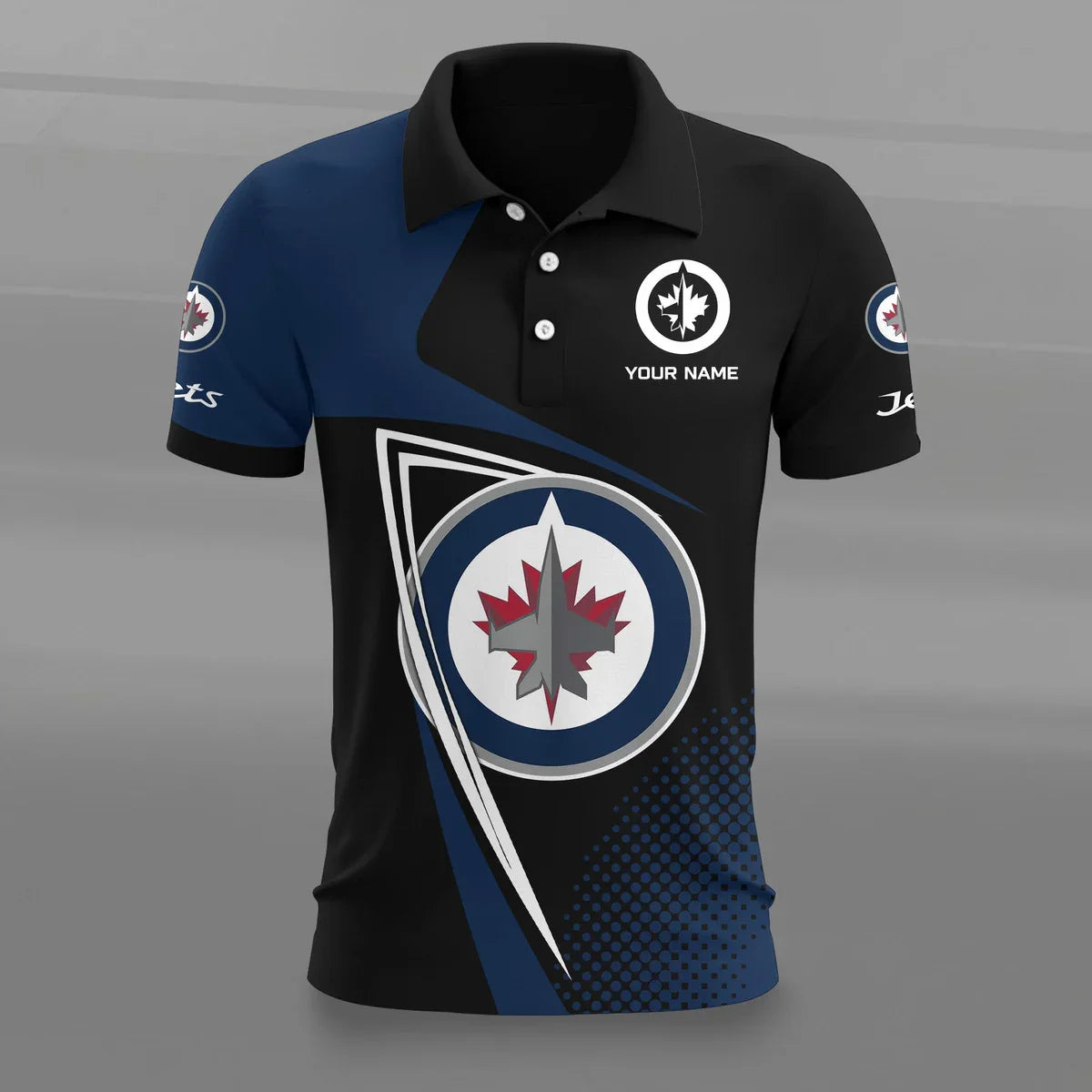 [SUPER SALE] NEW CUSTOMIZED NHL21 WPJ WINNIPEG JETS POLO SHIRT
