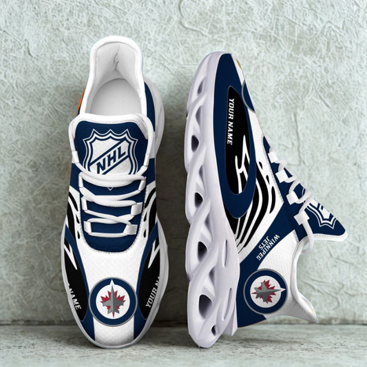 [SUPER SALE ] NEW CUSTOMIZED NHL21 WPJ WINNIPEG JETS MAX SOUL SHOES
