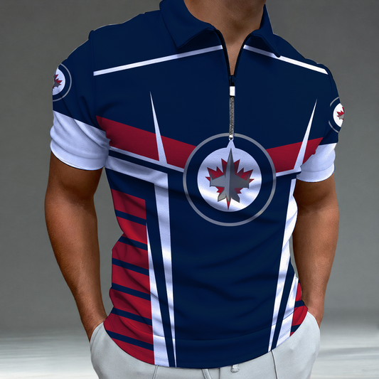 [SUPER SALE] NEW CUSTOMIZED NHL21 WPJ WINNIPEG JETS POLO SHIRT