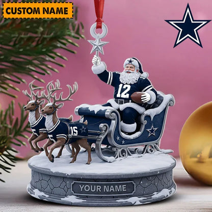 [SPECIAL OFFER] NEW CUSTOMIZED NFL21 DCB DALLAS COWBOYS CHRISTMAS ACRYLIC ORNAMENT