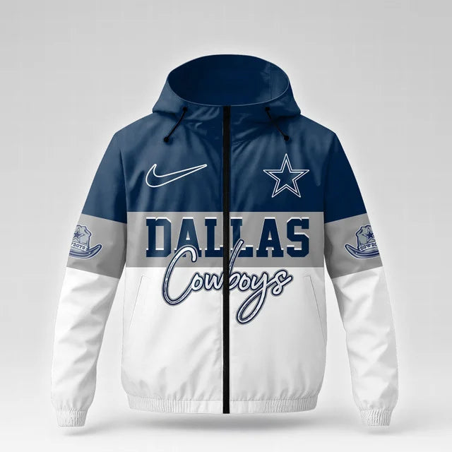 [SPECIAL OFFER] NEW CUSTOMIZED NFL21 DCB DALLAS COWBOYS WINDBREAKER JACKET