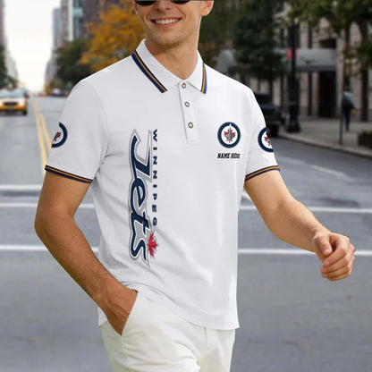 [SUPER SALE] NEW CUSTOMIZED NHL21 WPJ WINNIPEG JETS POLO SHIRT