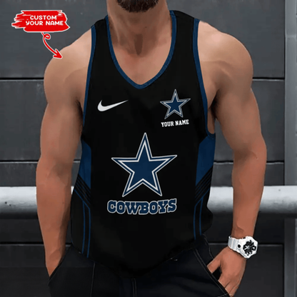 LIMITED EDITION - NEW CUSTOMIZED NFL21 DCB DALLAS COWBOYS UNISEX TANK TOP