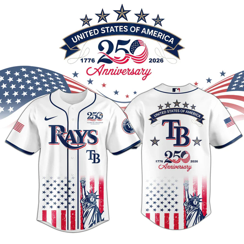 [FLASH SALE] NEW CUSTOMIZED MLB21 TBR TAMPA BAY RAYS BASEBALL JERSEY