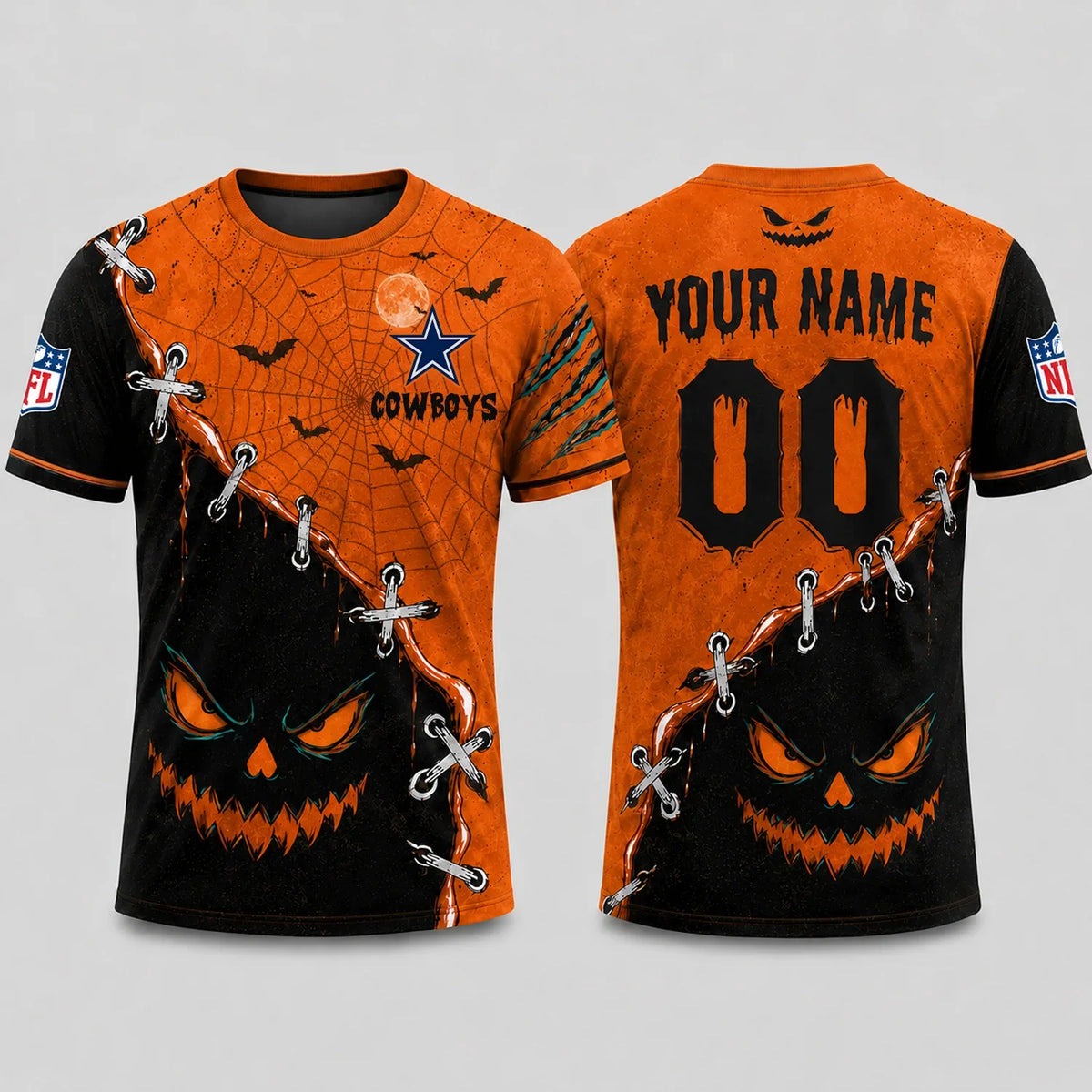 [SPECIAL OFFER] NEW CUSTOMIZED NFL21 DCB DALLAS COWBOYS HALLOWEEN T-SHIRT, HOODIE & ZIP HOODIE