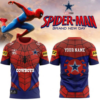 [SPECIAL OFFER] NEW CUSTOMIZED NFL21 DCB DALLAS COWBOYS x SPIDER T-SHIRT, HOODIE & ZIP HOODIE