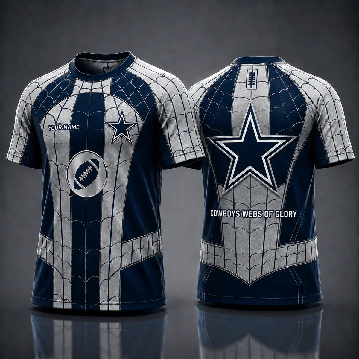 [SPECIAL OFFER] NEW CUSTOMIZED NFL21 DCB DALLAS COWBOYS x SPIDER T-SHIRT, HOODIE & ZIP HOODIE
