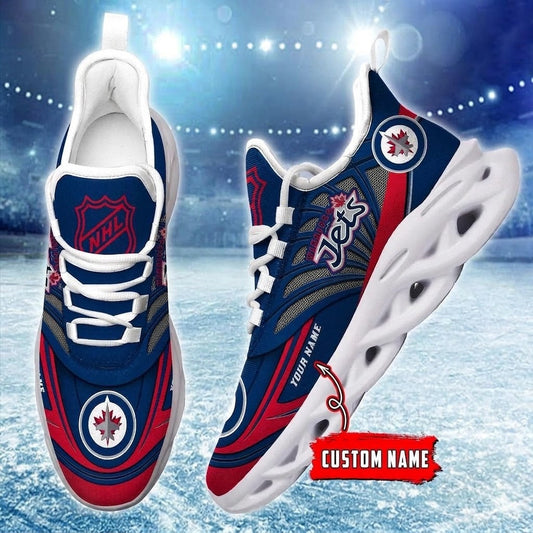 [SUPER SALE] NEW CUSTOMIZED NHL21 WPJ WINNIPEG JETS CLUNKY SNEAKERS
