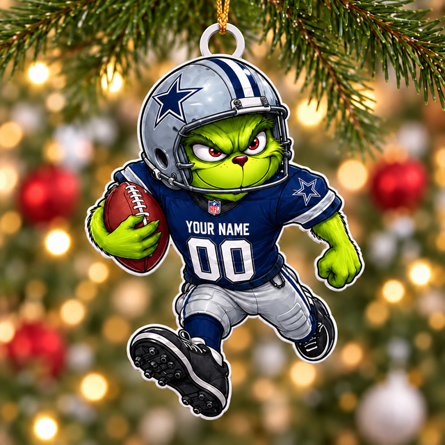 [SPECIAL OFFER] NEW CUSTOMIZED NFL21 DCB DALLAS COWBOYS CHRISTMAS ACRYLIC ORNAMENT
