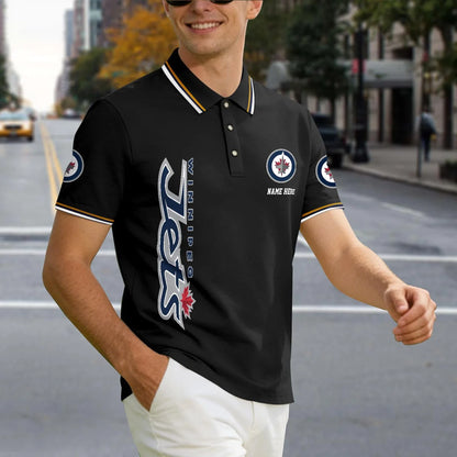 [SUPER SALE] NEW CUSTOMIZED NHL21 WPJ WINNIPEG JETS POLO SHIRT