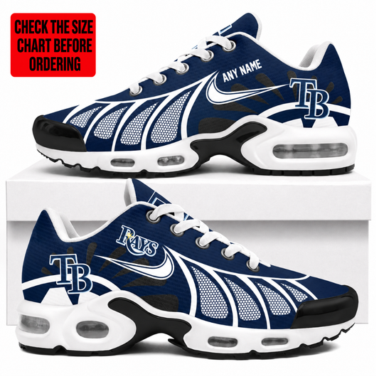 [FLASH SALE] NEW CUSTOMIZED MLB21 TBR TAMPA BAY RAYS AIR MAX PLUS SNEAKERS