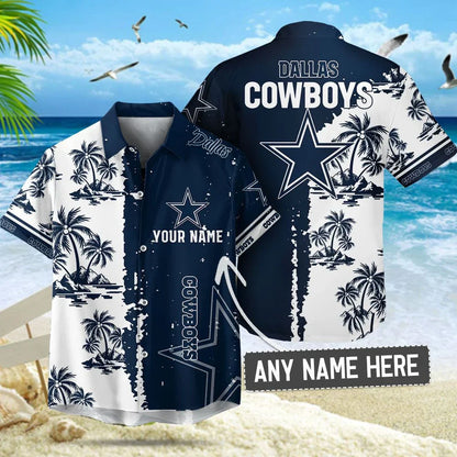 [SPECIAL OFFER] NEW CUSTOMIZED UNISEX NFL21 DCB DALLAS COWBOYS HAWAIIAN SHIRT & SHORTS SET