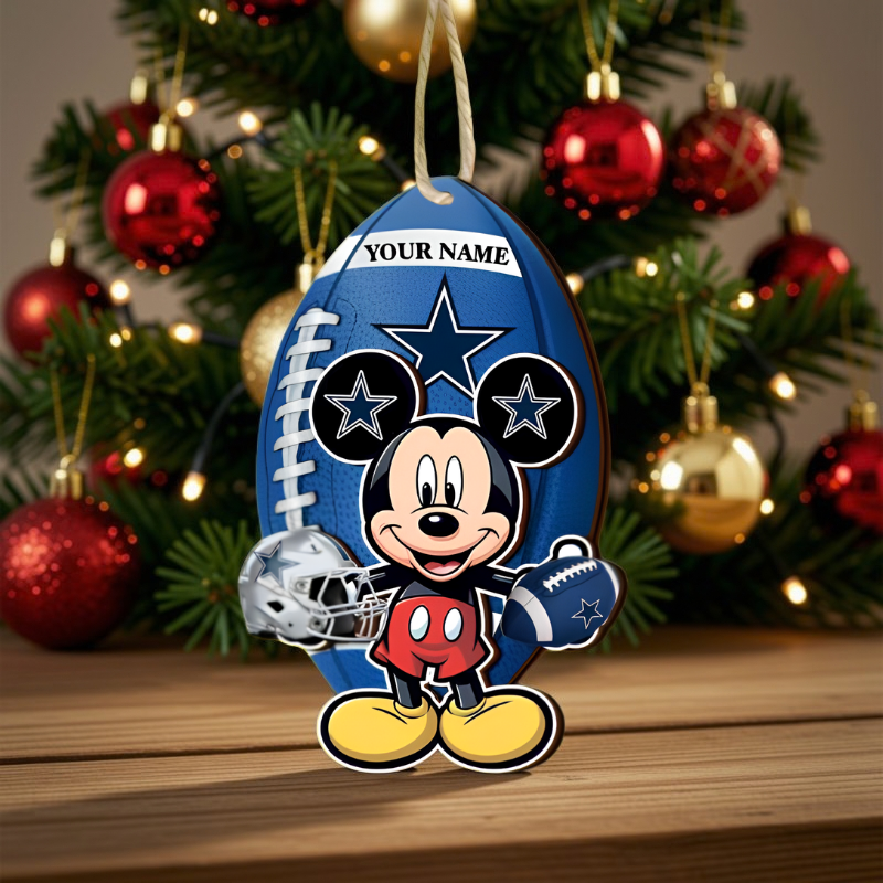 [SPECIAL OFFER] NEW CUSTOMIZED NFL21 DCB DALLAS COWBOYS CHRISTMAS ACRYLIC ORNAMENT