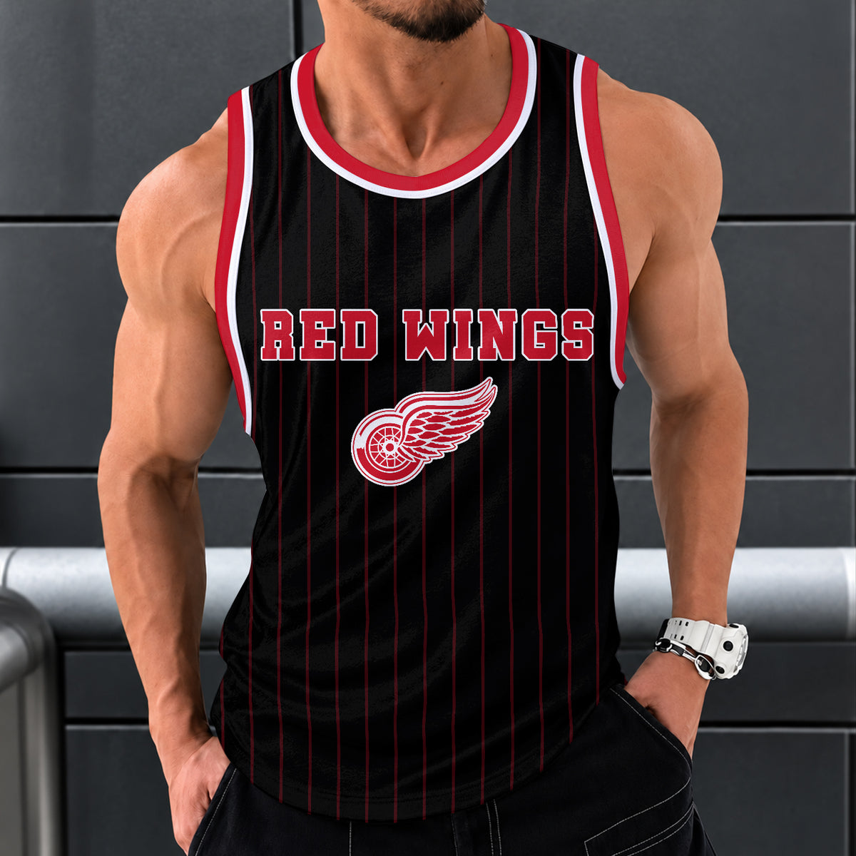 [SUPER SALE] NEW CUSTOMIZED NHL22 DRW DETROIT RED WINGS UNISEX TANK TOP
