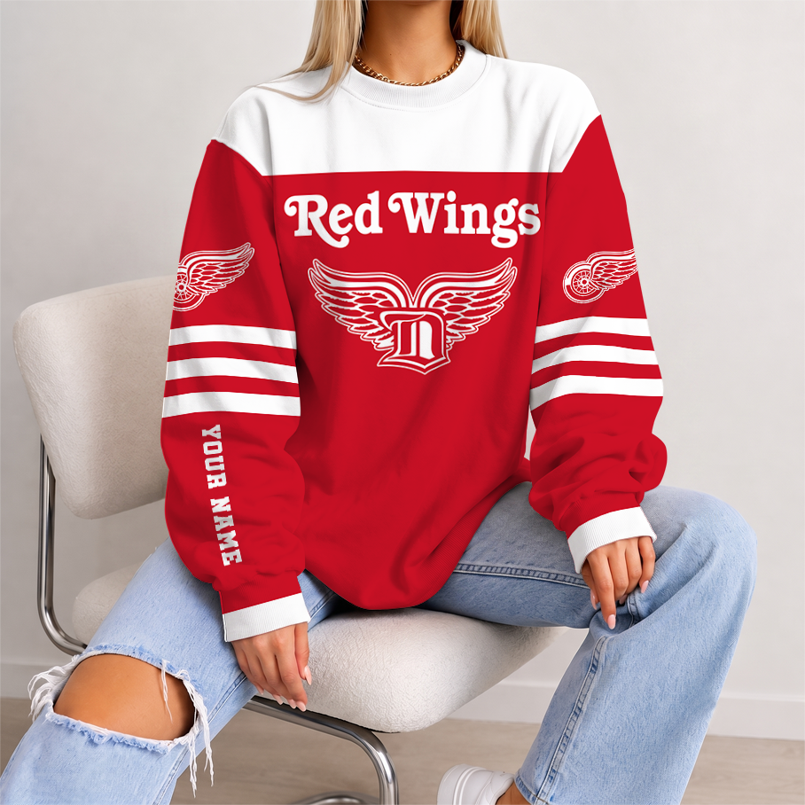 [SUPER SALE] NEW CUSTOMIZED NHL22 DRW DETROIT RED WINGS UNISEX SWEATSHIRT