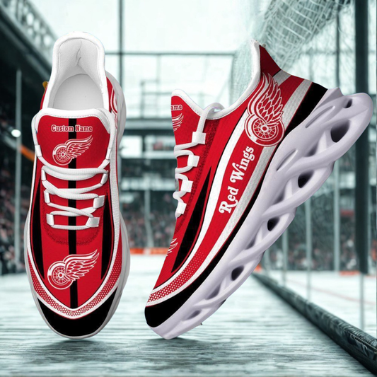 [SUPER SALE ] NEW CUSTOMIZED NHL22 DRW DETROIT RED WINGS MAX SOUL SHOES