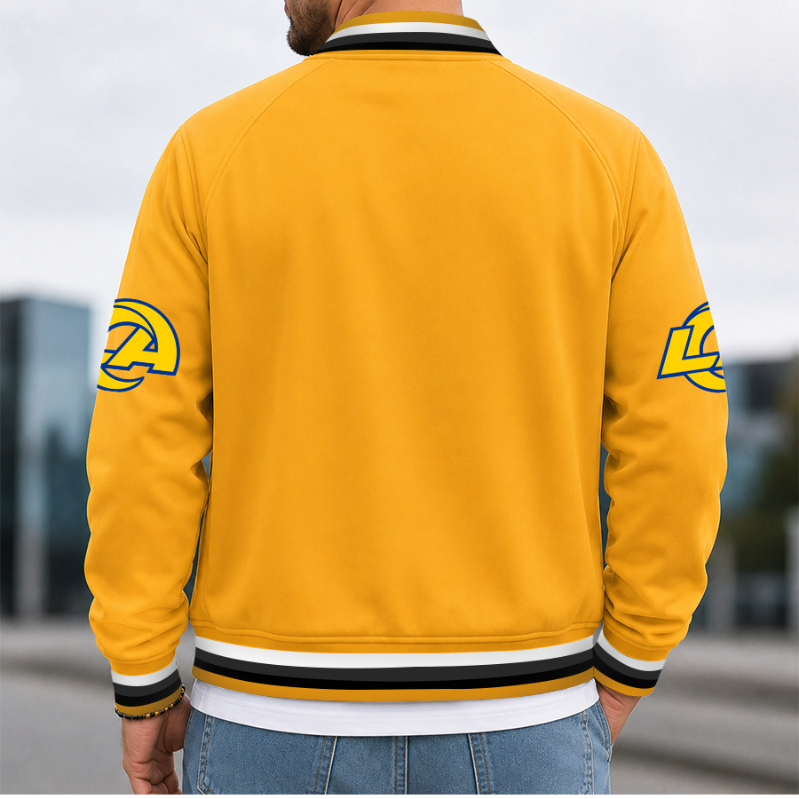 [SPECIAL OFFER] NEW CUSTOMIZED NFL22 LAR LOS ANGELES RAMS MEN'S CASUAL JACKET