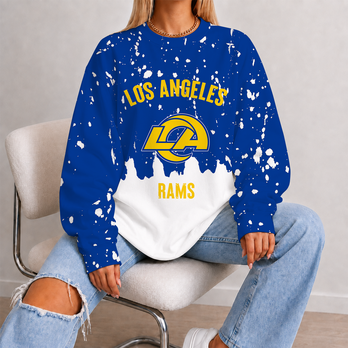 [SPECIAL OFFER] NEW CUSTOMIZED NFL22 LAR LOS ANGELES RAMS UNISEX SWEATSHIRT