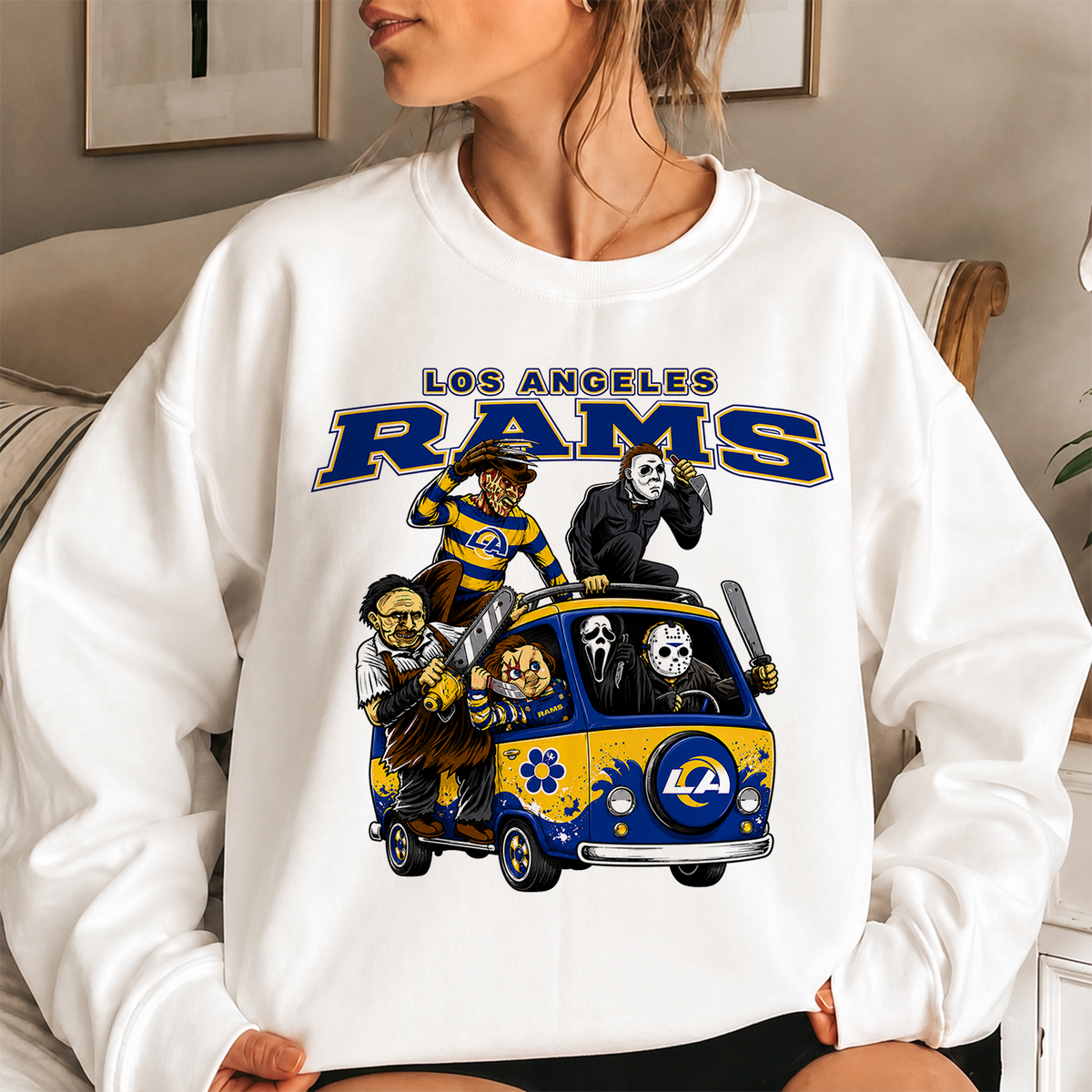 [SPECIAL OFFER] NEW CUSTOMIZED NFL22 LAR LOS ANGELES RAMS UNISEX SWEATSHIRT