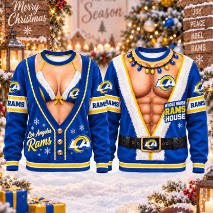 [SPECIAL OFFER] NEW CUSTOMIZED NFL22 LAR LOS ANGELES RAMS CHRISTMAS UNISEX SWEATSHIRT