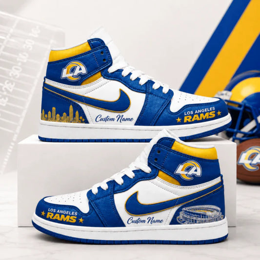 [SPECIAL OFFER] NEW CUSTOMIZED NFL22 LAR LOS ANGELES RAMS AIR JORDAN 1