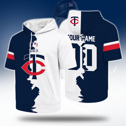 [FLASH SALE] NEW CUSTOMIZED MLB22 MTS MINNESOTA TWINS SHORT SLEEVE HOODIE