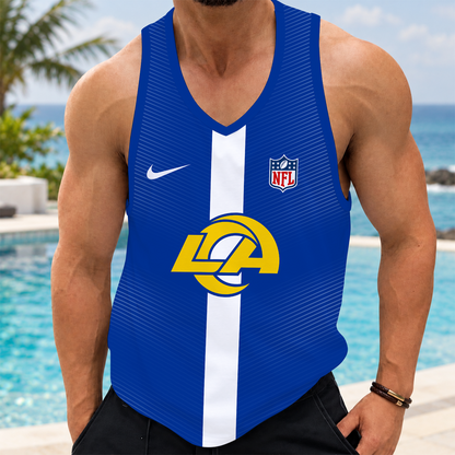 [SPECIAL OFFER] NEW CUSTOMIZED NFL22 LAR LOS ANGELES RAMS UNISEX TANK TOP