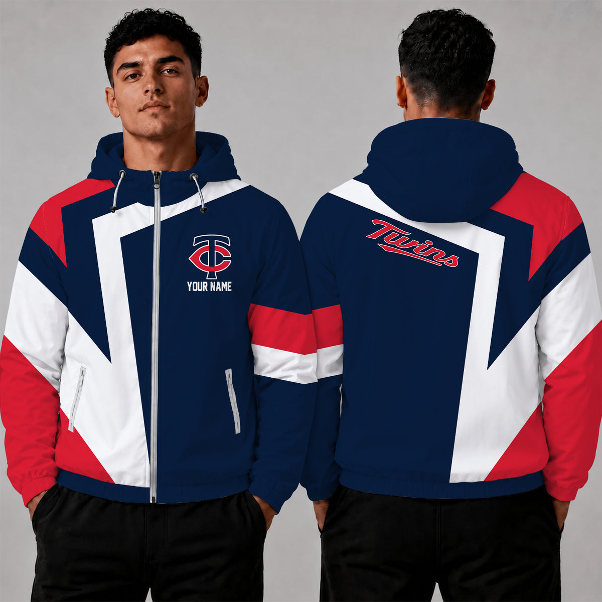 [FLASH SALE] NEW CUSTOMIZED MLB22 MTS MINNESOTA TWINS WINDBREAKER JACKET