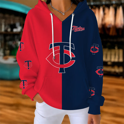 [FLASH SALE] NEW CUSTOMIZED MLB22 MTS MINNESOTA TWINS RIBBED HOODIE & SWEATSHIRT