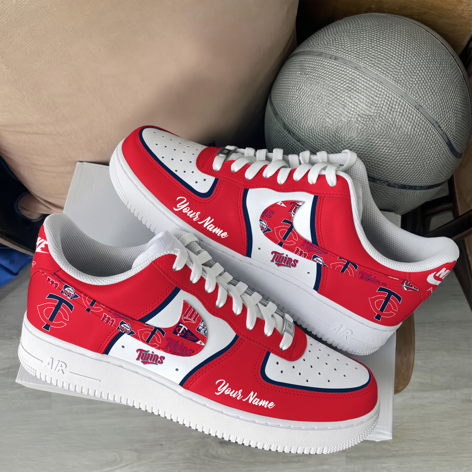 [FLASH SALE] NEW CUSTOMIZED MLB22 MTS MINNESOTA TWINS AF1 SHOES