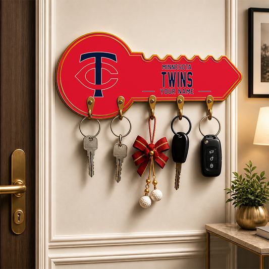 [FLASH SALE] NEW CUSTOMIZED MLB22 MTS MINNESOTA TWINS WALL KEY HOLDER FOR HOME